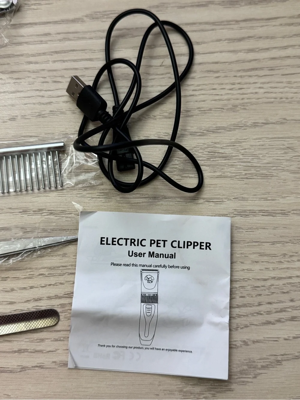 Dog Clippers Pet Grooming Clipper, Upgraded Low Noise Dog Cat Hair Trimmer Cutte
